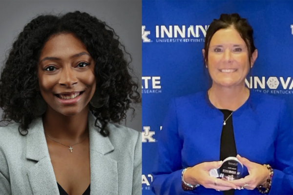 Meagan Scott, left, and Jena Hinds, right