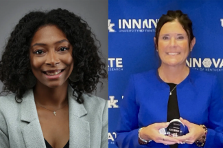 Meagan Scott, left, and Jena Hinds, right